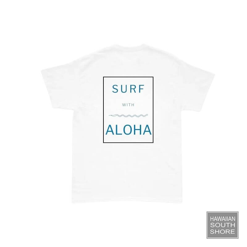 Aloha Days Kids Surf &amp; Aloha Made in Hawaii (Med-Large) White