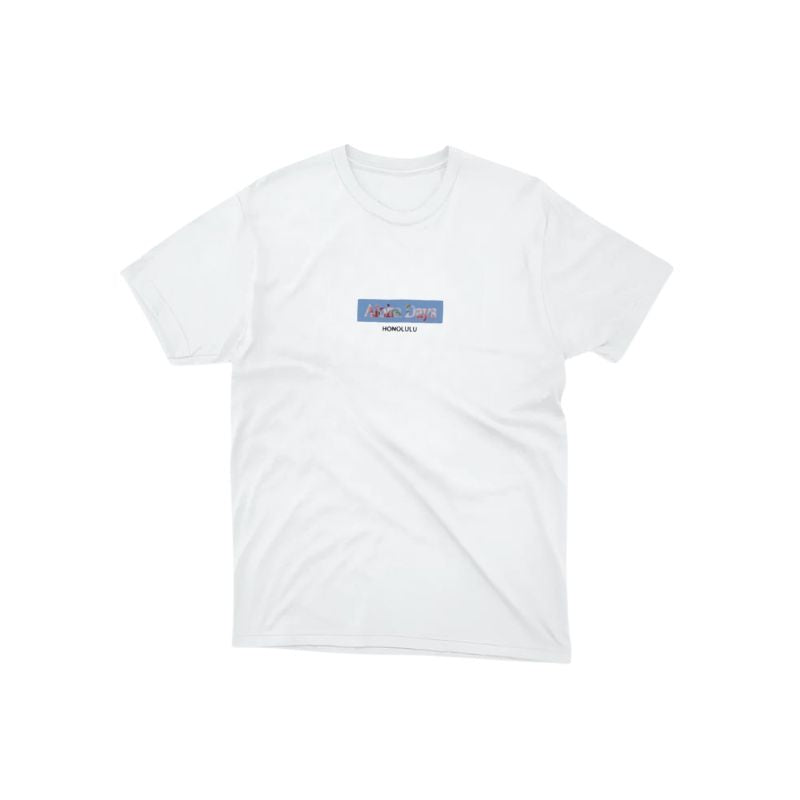 Aloha Days Kids T-Shirt Box Logo 2 LTD. Made in Hawaii Medium-Large White - CLOTHING - [Surfboards Surf Shop and Clothing Boutique Honolulu]