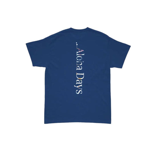 Aloha Days Kids T-Shirt Box Logo LTD. Made In Hawaii Med-Large Navy - CLOTHING - [Surfboards Surf Shop and Clothing Boutique Honolulu]