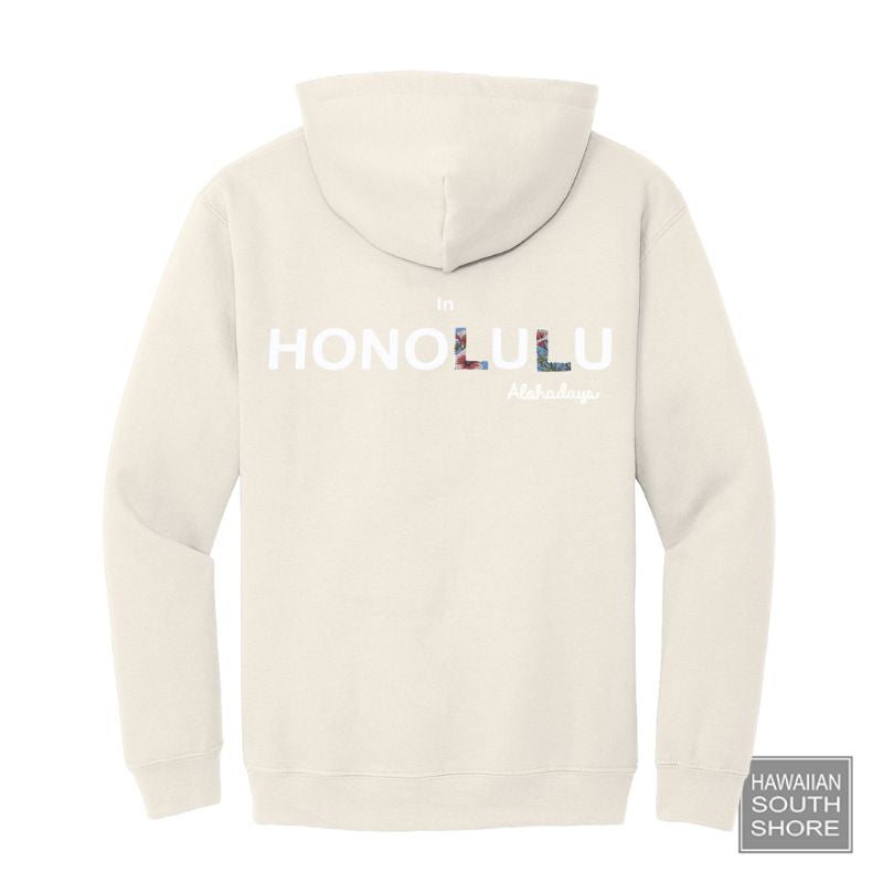 Aloha Days Sweater Hooded Surf in Honolulu (Small - XLarge) Milk - CLOTHING - [Surfboards Surf Shop and Clothing Boutique Honolulu]