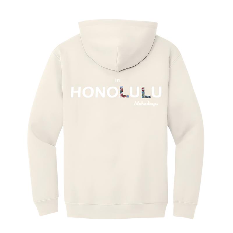 Aloha Days Sweater Hooded Surf in Honolulu (Small - XLarge) Milk - CLOTHING - [Surfboards Surf Shop and Clothing Boutique Honolulu]