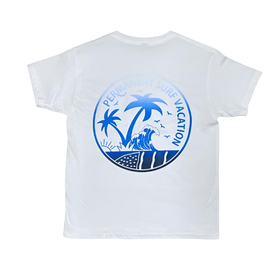 Aloha Days T-Shirt Aloha Vacation (Small-XLarge) Blue - CLOTHING - [Surfboards Surf Shop and Clothing Boutique Honolulu]