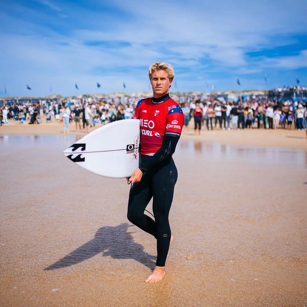 Ethan Ewing picture on the beach after surfing