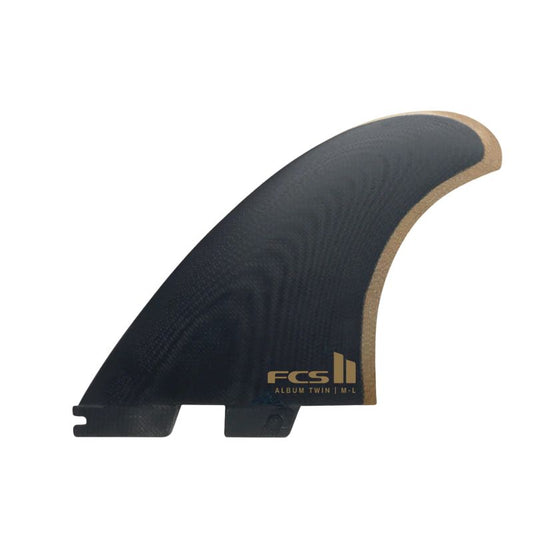 FCS II ALBUM TWIN + 1 Fin Set Performance Glass Black Gold - SHOP SURF ACC. - [Surfboards Surf Shop and Clothing Boutique Honolulu]