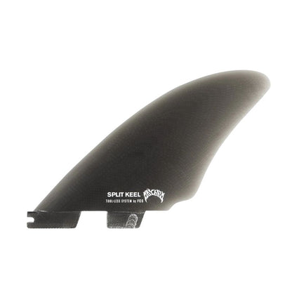 FCS II MATT BIOLOS Spit Keel Quad Fin Performance Glass Smoke