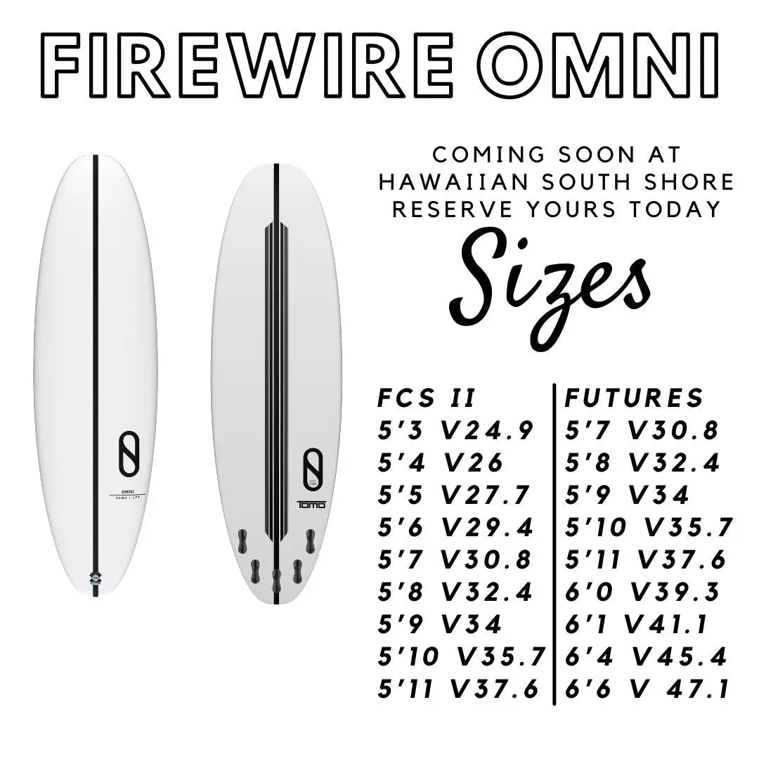 Firewire Omni Surfboards in Hawaii 