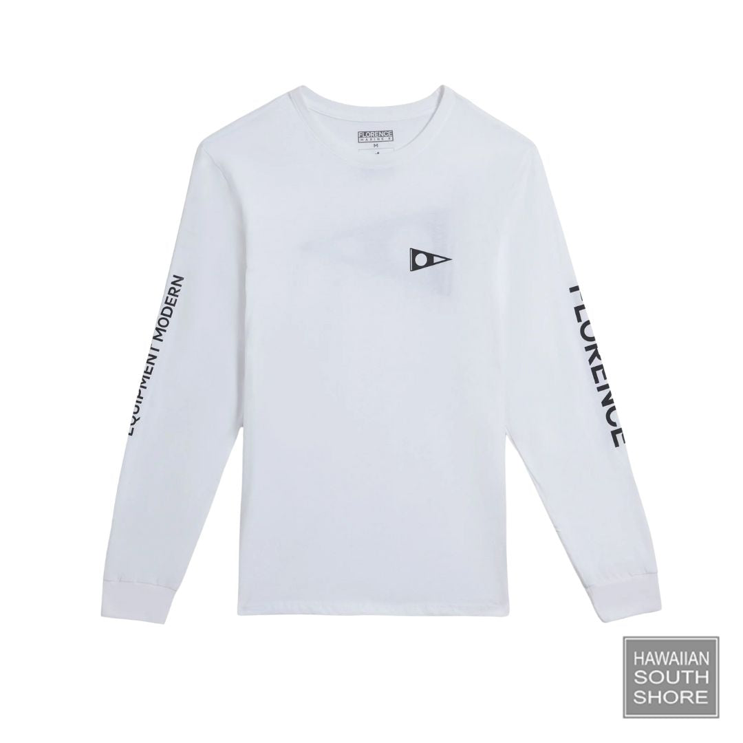 Florence Marine X Rashguard Formula Long Sleeve (Small- XLarge) White - CLOTHING - [Surfboards Surf Shop and Clothing Boutique Honolulu]