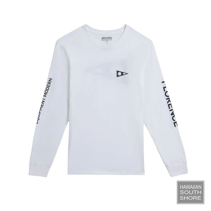 Florence Marine X Rashguard Formula Long Sleeve (Small- XLarge) White - CLOTHING - [Surfboards Surf Shop and Clothing Boutique Honolulu]