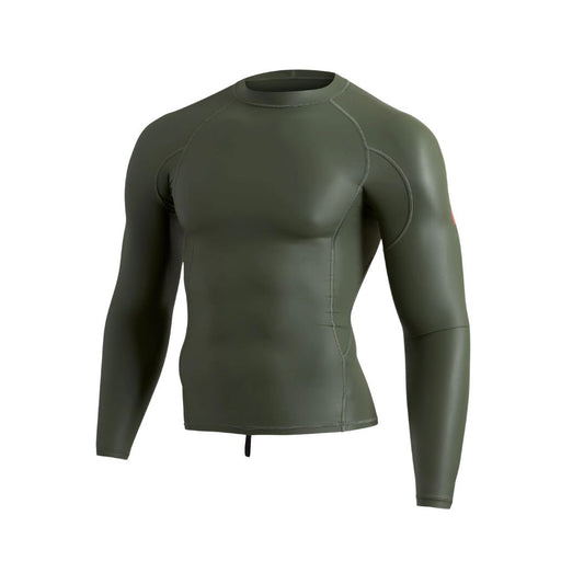 Florence Marine X Rashguard WINDSHIELD Long Sleeves (Small-XLarge) Thyme - CLOTHING - [Surfboards Surf Shop and Clothing Boutique Honolulu]