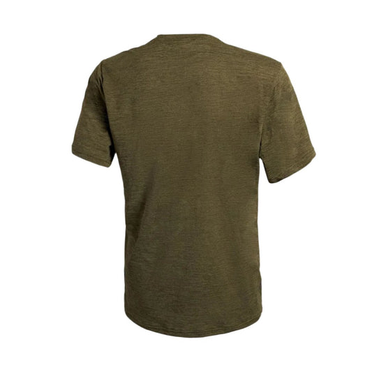 Florence Marine X T-Shirt Airtex Short Sleeve (Small-XLarge) Heather Burnt Olive - CLOTHING - [Surfboards Surf Shop and Clothing Boutique Honolulu]