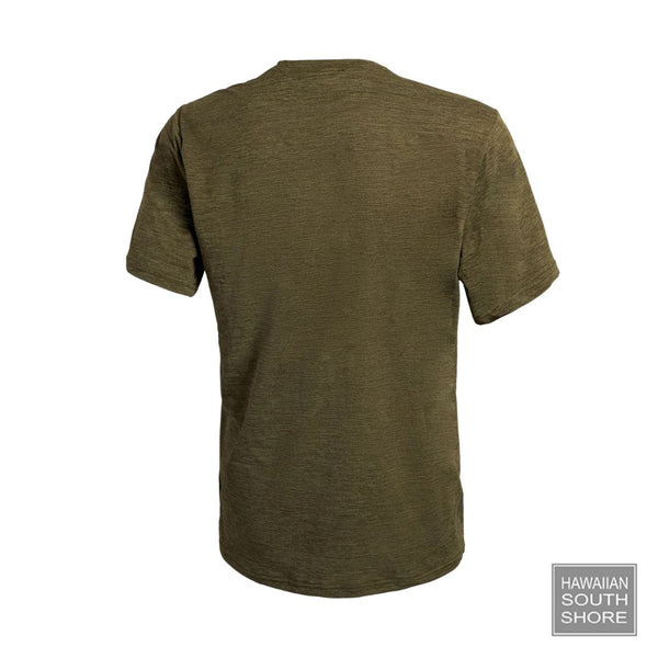 Florence Marine X T-Shirt Airtex Short Sleeve (Small-XLarge) Heather Burnt Olive - CLOTHING - [Surfboards Surf Shop and Clothing Boutique Honolulu]