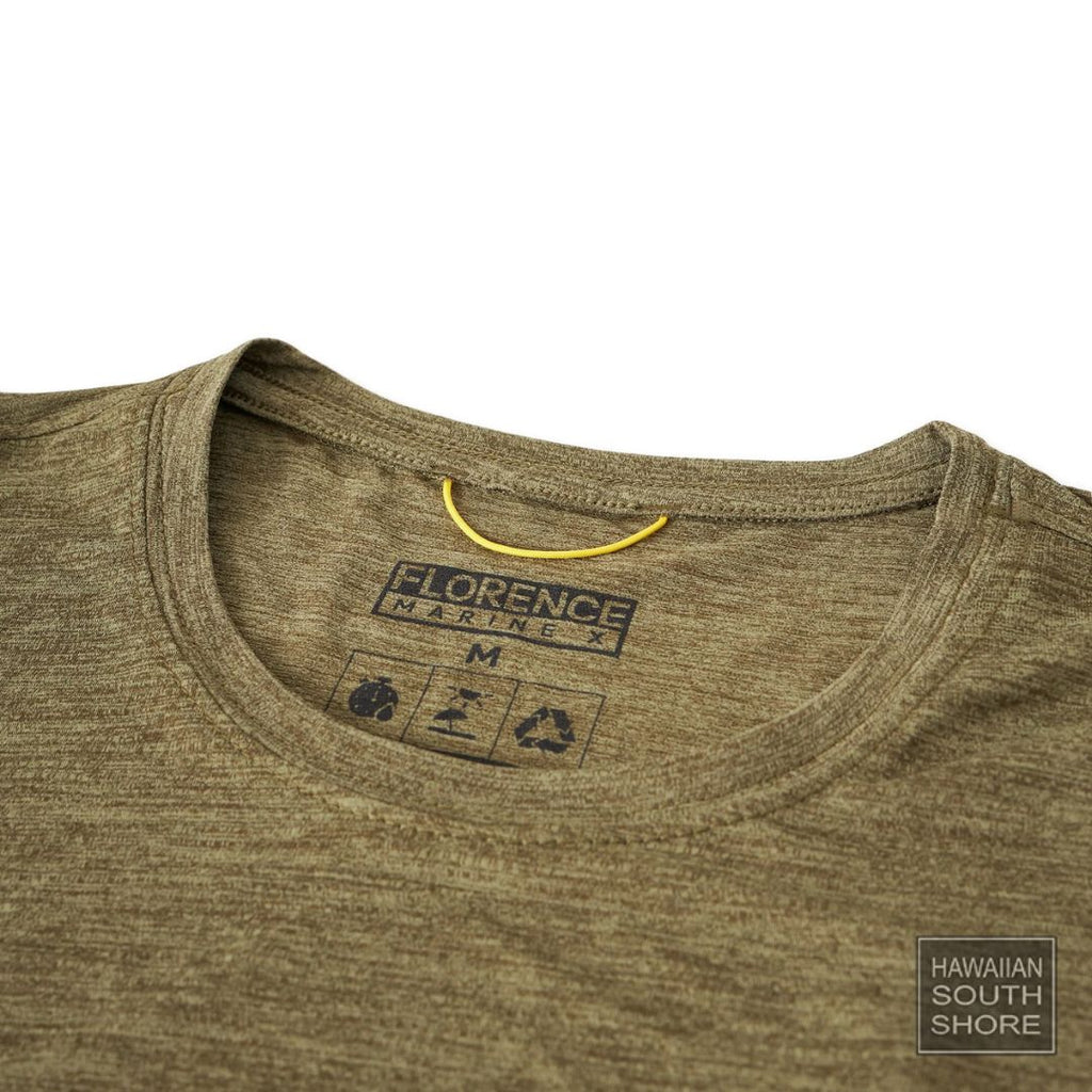 Florence Marine X T-Shirt Airtex Short Sleeve (Small-XLarge) Heather Burnt Olive