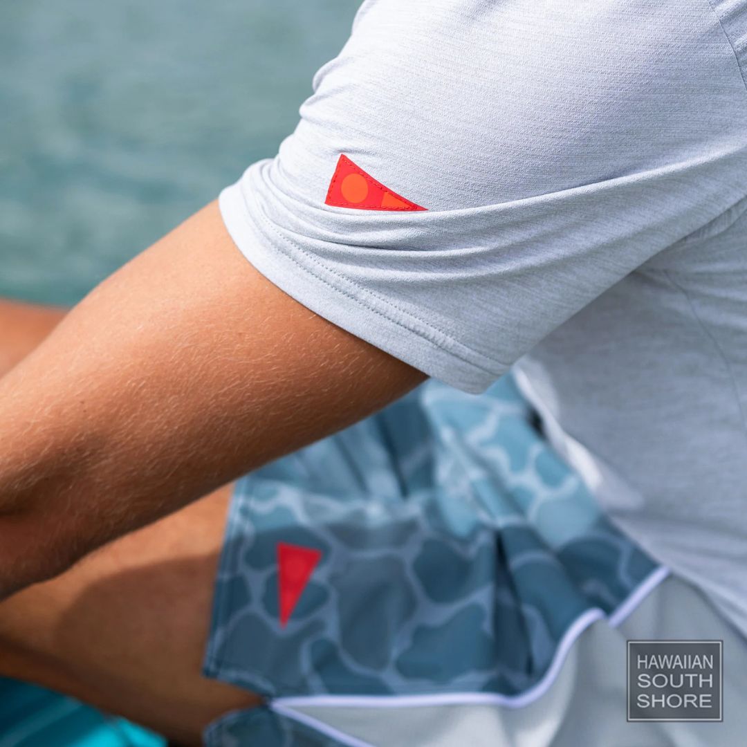 Florence Marine X T-Shirt Airtex Short Sleeve (Small-Medium) Light Heather Grey - CLOTHING - [Surfboards Surf Shop and Clothing Boutique Honolulu]