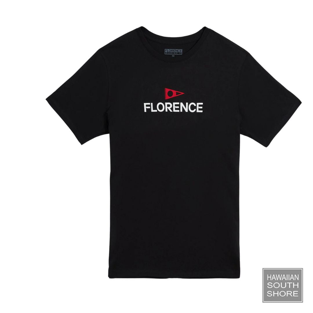 Florence Marine X T-Shirt Logo (Small- XXLarge) Black - CLOTHING - [Surfboards Surf Shop and Clothing Boutique Honolulu]