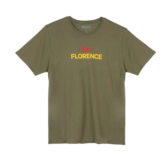 Florence Marine X T-Shirt Logo (Small- XXLarge) Burnt Olive - CLOTHING - [Surfboards Surf Shop and Clothing Boutique Honolulu]