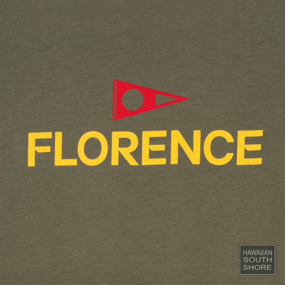 Florence Marine X T-Shirt Logo (Small- XXLarge) Burnt Olive - CLOTHING - [Surfboards Surf Shop and Clothing Boutique Honolulu]