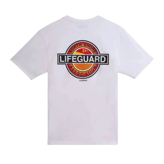 Florence Marine X T-Shirt North Shore Life Guard Assoc. (Small-XXLarge) White - CLOTHING - [Surfboards Surf Shop and Clothing Boutique Honolulu]