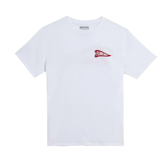 Florence Marine X T-Shirt Pennant (Small-XLarge) White - CLOTHING - [Surfboards Surf Shop and Clothing Boutique Honolulu]