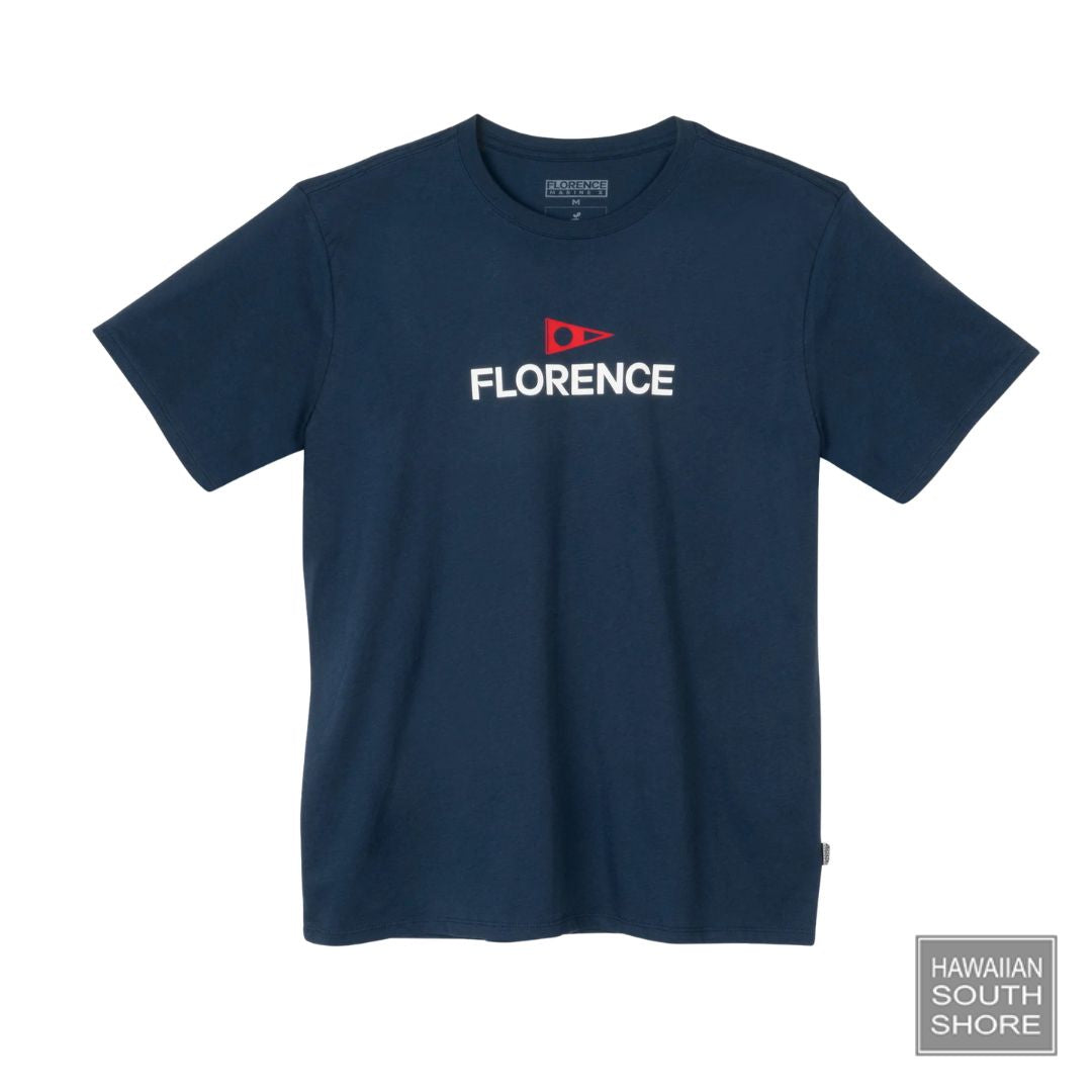 Florence Marine X T-Shirt Logo (Small- XLarge) Navy - CLOTHING - [Surfboards Surf Shop and Clothing Boutique Honolulu]