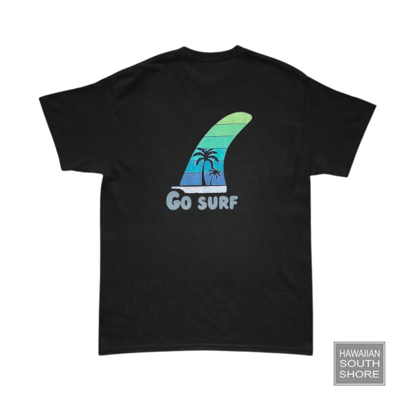 HawaiianSouthShore GO SURF Made in Hawaii (Small-XLarge) Black - CLOTHING - [Surfboards Surf Shop and Clothing Boutique Honolulu]