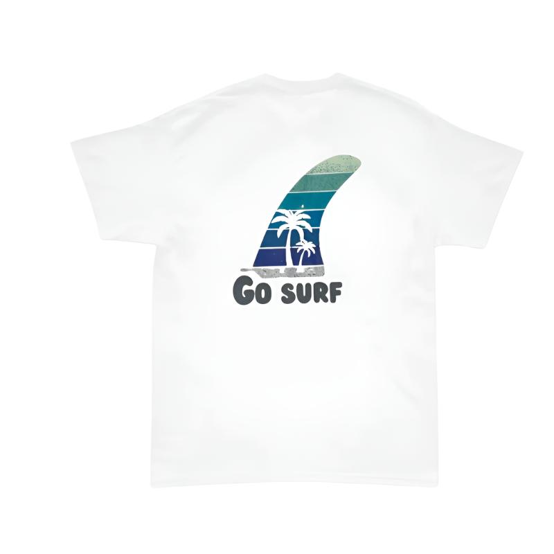 HawaiianSouthShore GO SURF Made in Hawaii (Small-XLarge) White - CLOTHING - [Surfboards Surf Shop and Clothing Boutique Honolulu]