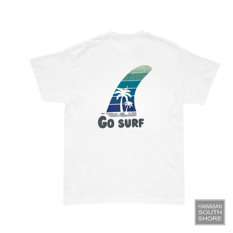 HawaiianSouthShore GO SURF Made in Hawaii (Small-XLarge) White - CLOTHING - [Surfboards Surf Shop and Clothing Boutique Honolulu]