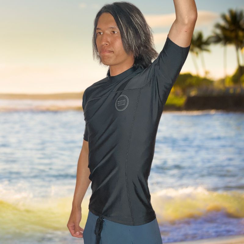 HawaiianSouthShore Rashguard Fitted (Small-XXLarge) Short Sleeves - CLOTHING - [Surfboards Surf Shop and Clothing Boutique Honolulu]