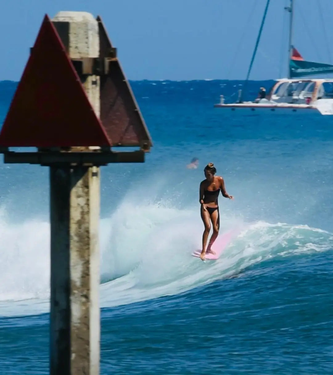 Kelis Kaleopaa Surfing at South Shore Oahu