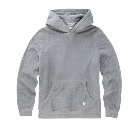 Outerknown Hoodie Hightide Pullover (XSmall-XLarge) Mid Heather Grey - CLOTHING - [Surfboards Surf Shop and Clothing Boutique Honolulu]