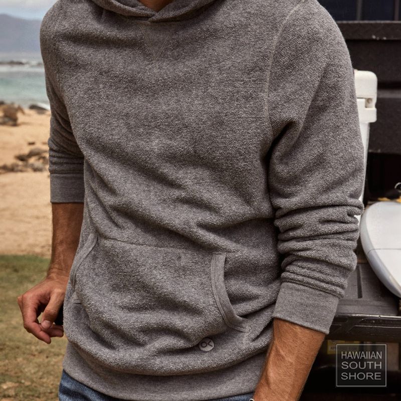 Outerknown Hoodie Hightide Pullover (XSmall-XLarge) Mid Heather Grey - CLOTHING - [Surfboards Surf Shop and Clothing Boutique Honolulu]