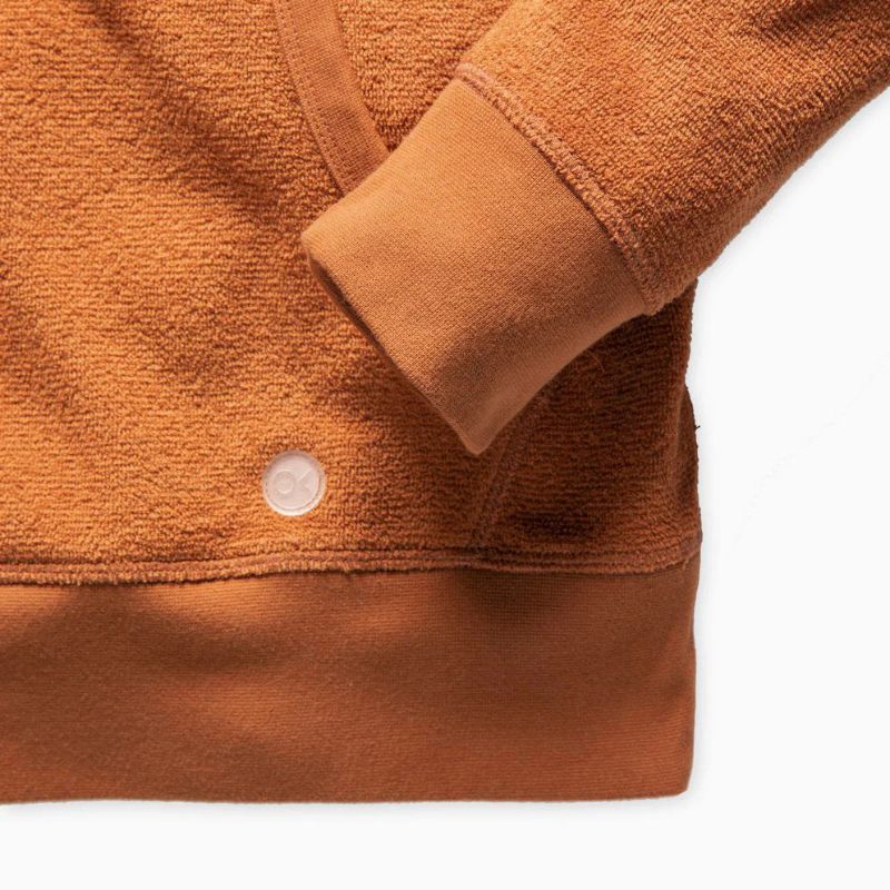 Outerknown Hoodie Hightide Half Zip Large Cedar - CLOTHING - [Surfboards Surf Shop and Clothing Boutique Honolulu]