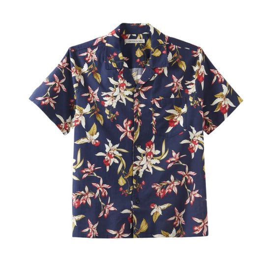 Outerknown SHIRT The BBQ (Med-XLarge) Marine Tropical Flora