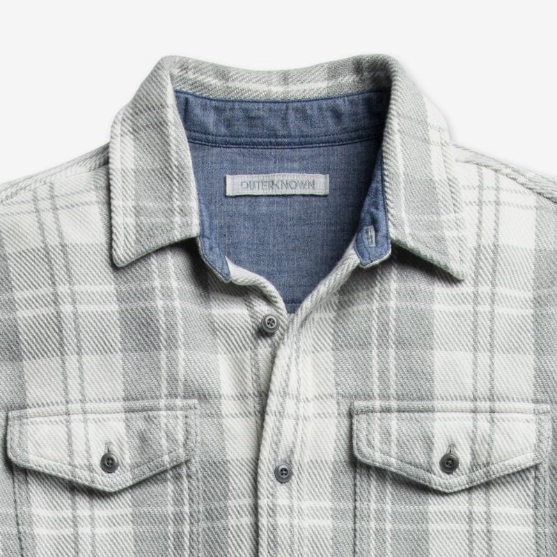 Outerknown SHIRT (Small-XLarge) Half Light Little Boxes - CLOTHING - [Surfboards Surf Shop and Clothing Boutique Honolulu]