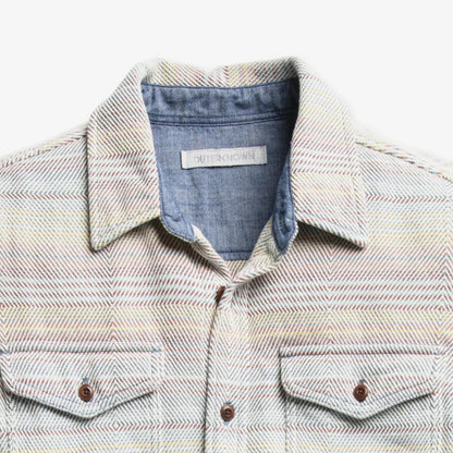 Outerknown SHIRT (Small-XLarge) Sunrise Mojave Stripe - CLOTHING - [Surfboards Surf Shop and Clothing Boutique Honolulu]