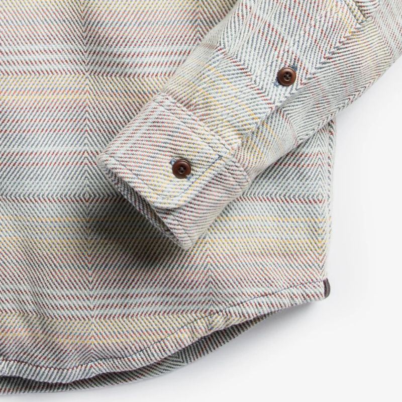 Outerknown SHIRT (Small-XLarge) Sunrise Mojave Stripe - CLOTHING - [Surfboards Surf Shop and Clothing Boutique Honolulu]