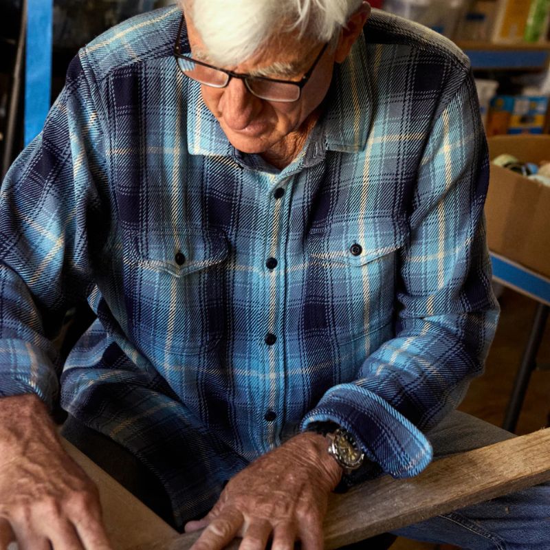 Outerknown SHIRT (Small-XXLarge) Puget Plaid - CLOTHING - [Surfboards Surf Shop and Clothing Boutique Honolulu]