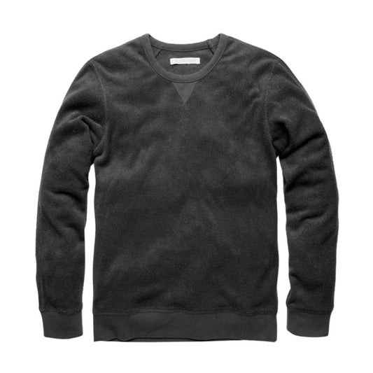 Outerknown Sweater Hightide Crew (Small-XXLarge) Pitch Black - CLOTHING - [Surfboards Surf Shop and Clothing Boutique Honolulu]