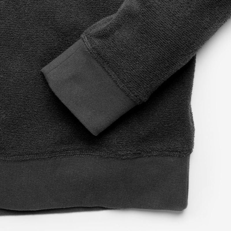 Outerknown Sweater Hightide Crew (Small-XXLarge) Pitch Black - CLOTHING - [Surfboards Surf Shop and Clothing Boutique Honolulu]