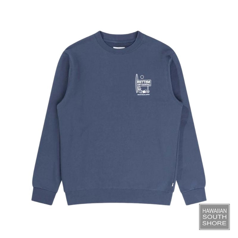 RHYTHM Sweater Crew Fleece (XSmall-XLarge) Navy - CLOTHING - [Surfboards Surf Shop and Clothing Boutique Honolulu]