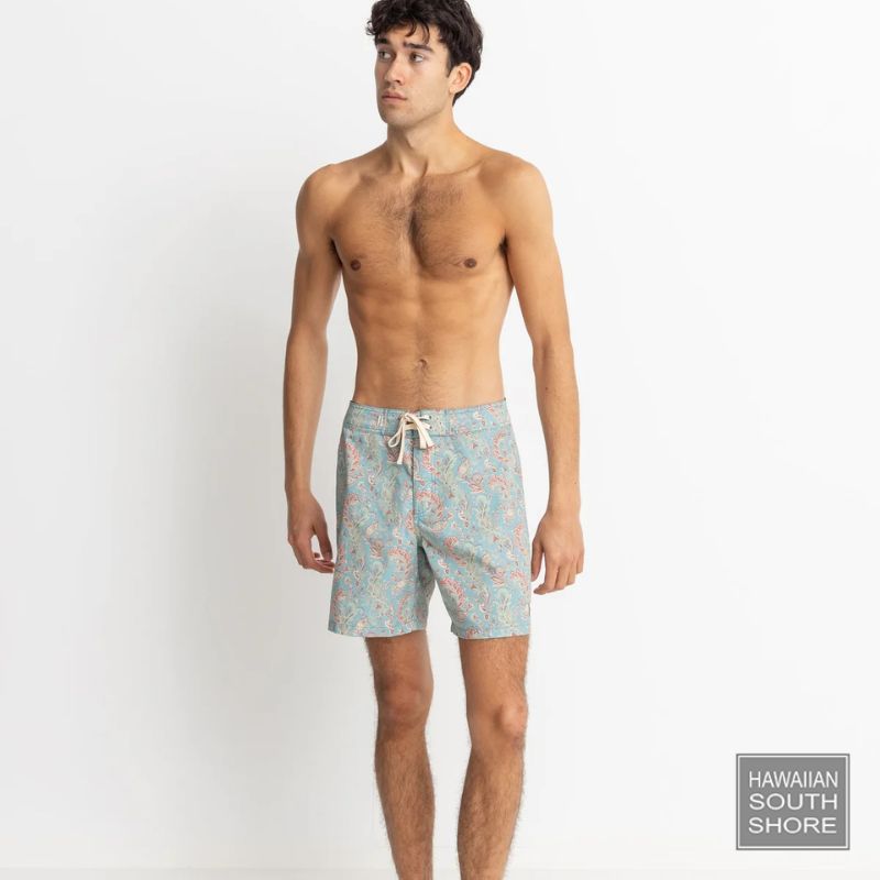 RHYTHM Boardshort Paisley (28" - 34") Slate - CLOTHING - [Surfboards Surf Shop and Clothing Boutique Honolulu]