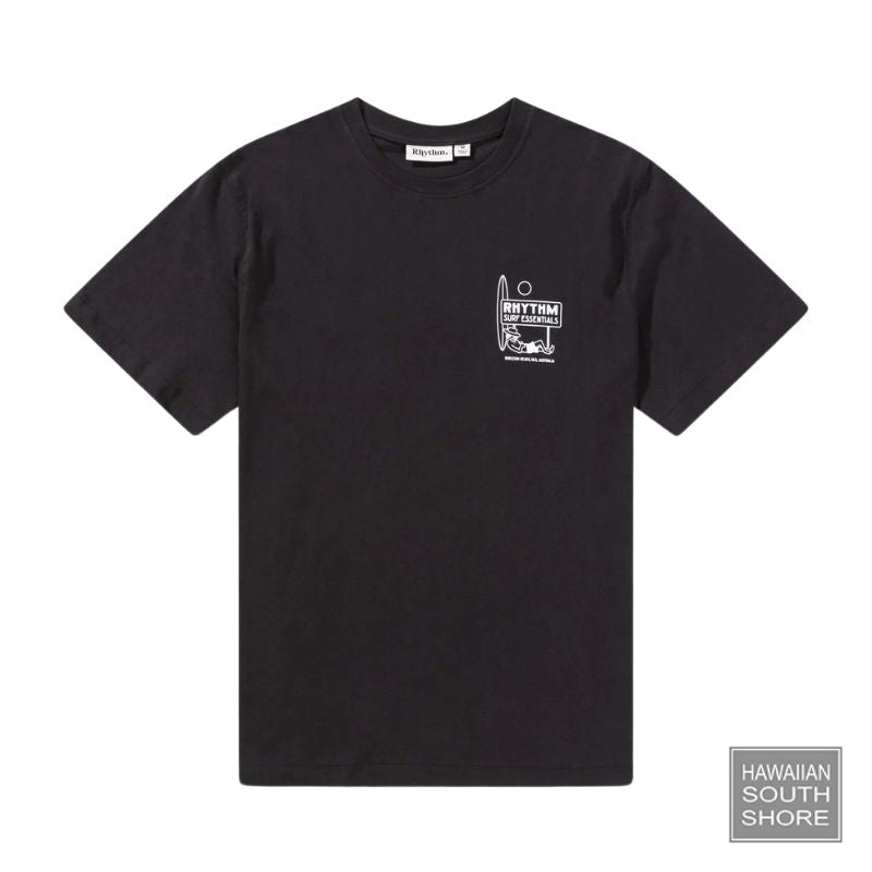 RHYTHM T-Shirt Siesta (Small-XLarge) Black -  - [Surfboards Surf Shop and Clothing Boutique Honolulu]