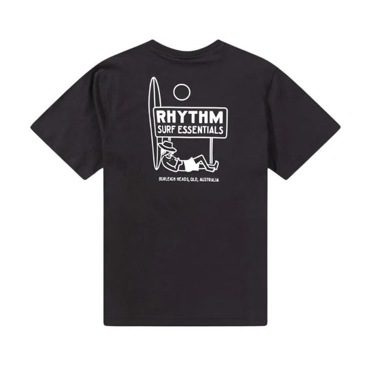 RHYTHM T-Shirt Siesta (Small-XLarge) Black -  - [Surfboards Surf Shop and Clothing Boutique Honolulu]