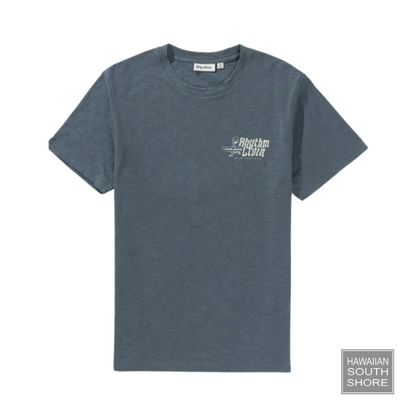 RHYTHM T-Shirt Livin Slub (Small - Medium) Slate - CLOTHING - [Surfboards Surf Shop and Clothing Boutique Honolulu]