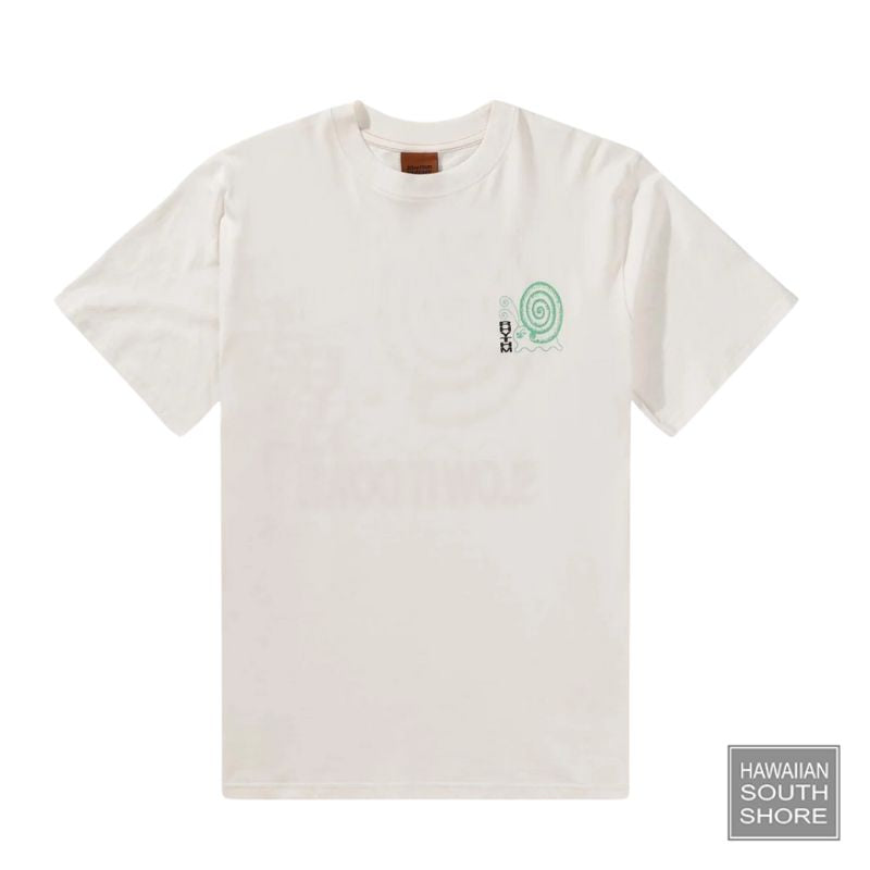 RHYTHM T-Shirt Snail Vintage (Small-Large) White - CLOTHING - [Surfboards Surf Shop and Clothing Boutique Honolulu]