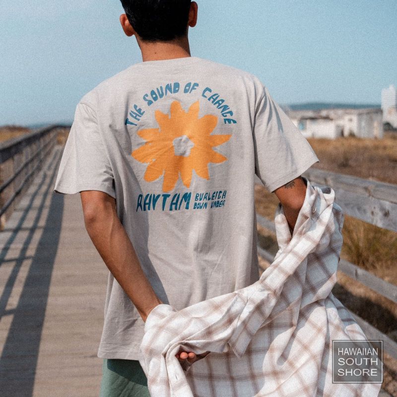 RHYTHM TEE Down Under Slub (Small-Large) Stone -  - [Surfboards Surf Shop and Clothing Boutique Honolulu]