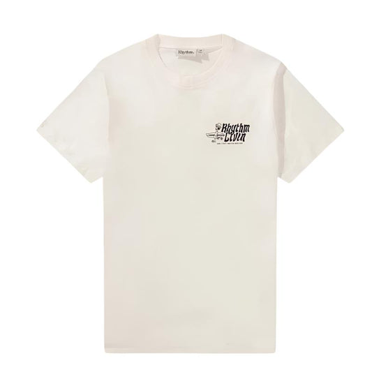 RHYTHM T-Shirt Livin' Tee (Small - XLarge) White -  - [Surfboards Surf Shop and Clothing Boutique Honolulu]