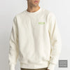 RHYTHM Sweater Crew Fleece Fungi (Small-Large) Vintage White - CLOTHING - [Surfboards Surf Shop and Clothing Boutique Honolulu]