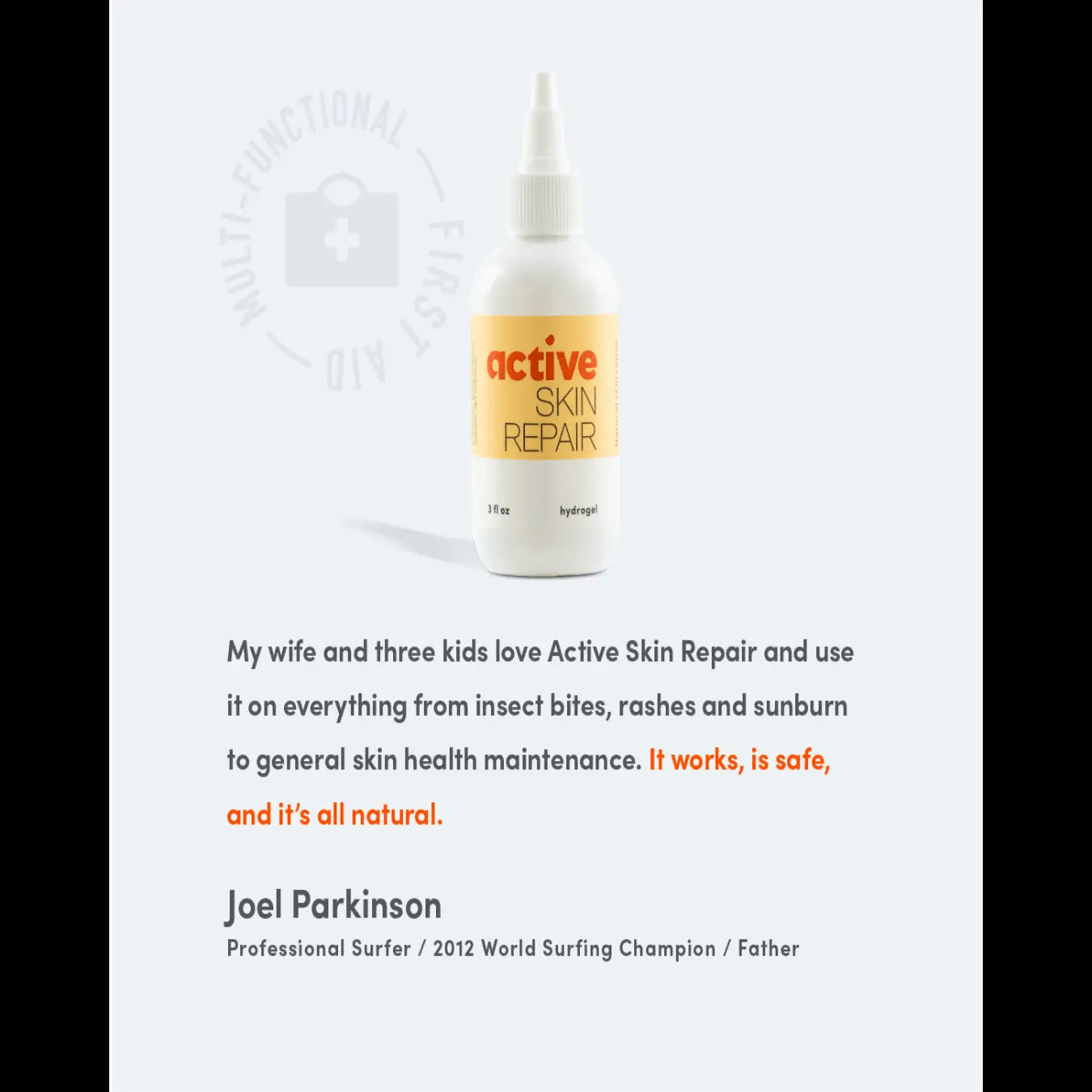 active skin repair gel - surfboard Boutique and Apparel