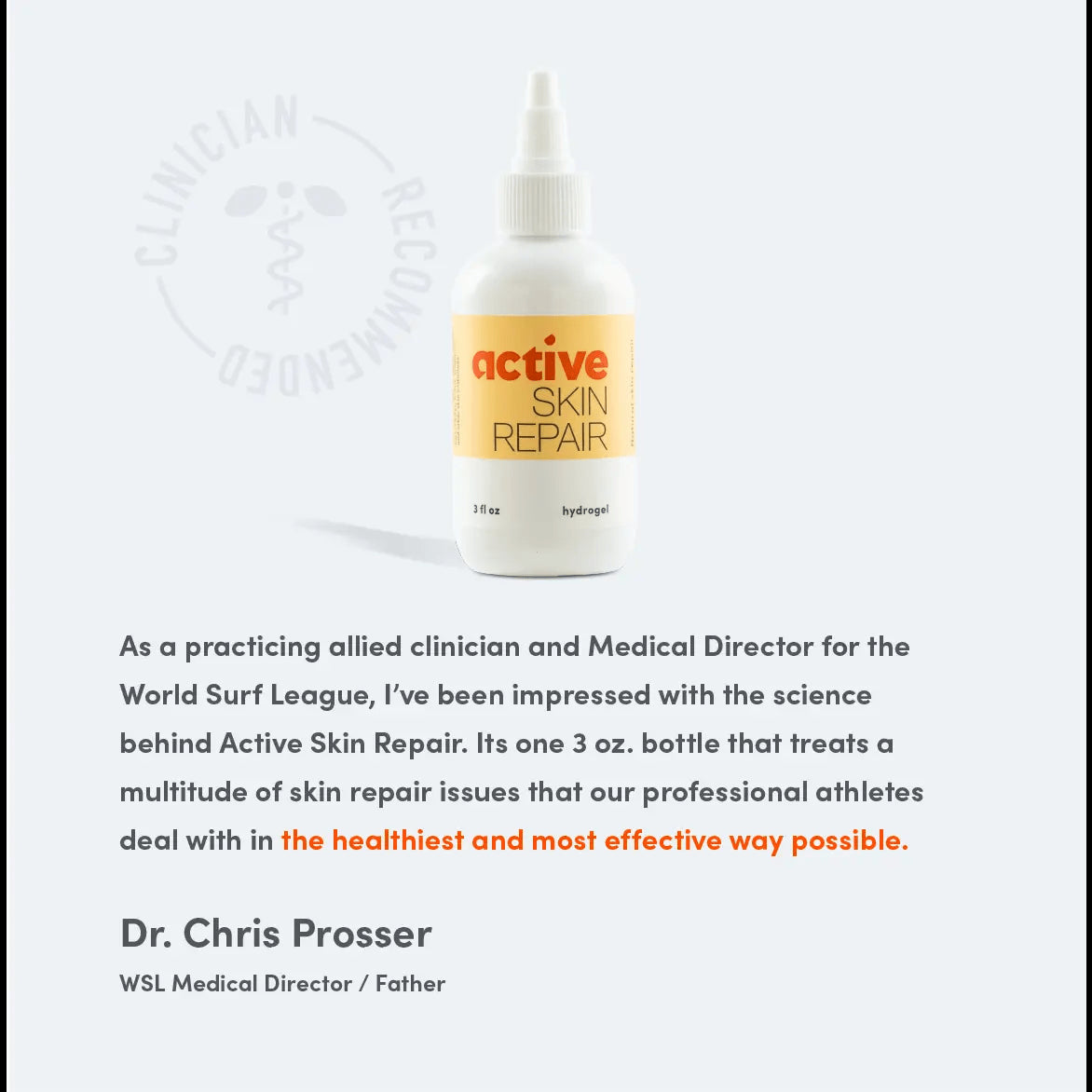 active skin repair gel - surfboard Boutique and Apparel