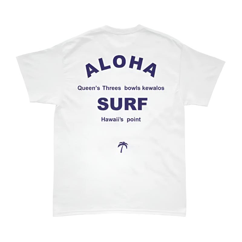 Aloha Days HAWAII POINTS Made in Hawaii S-XL White - CLOTHING - [Surfboards Surf Shop and Clothing Boutique Honolulu]